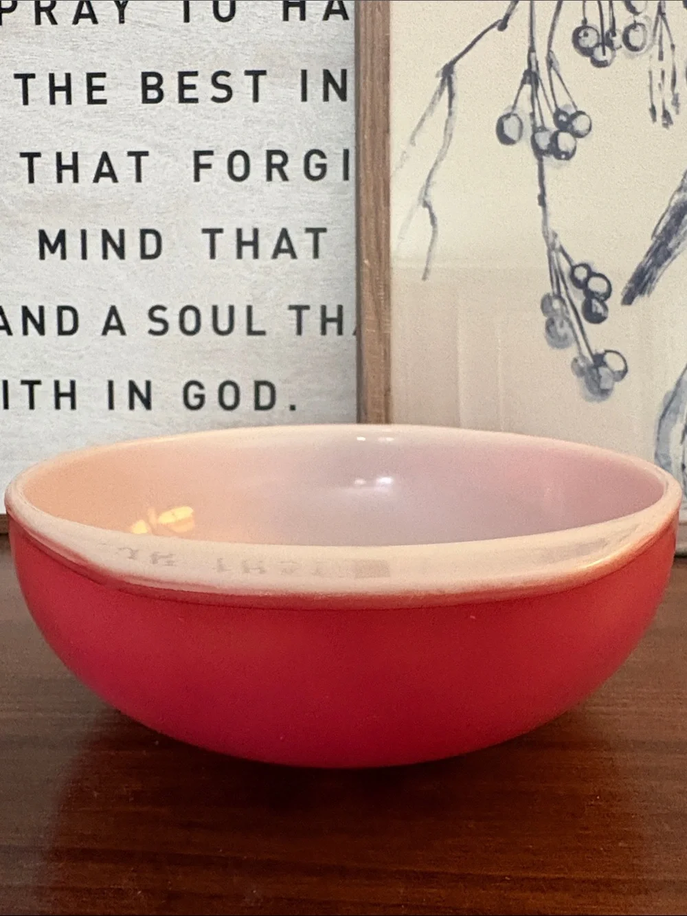 PYREX #024 Vintage 2-Quart Flamingo Pink Round Baking Dish